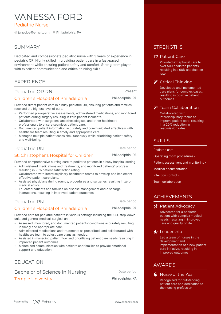 21 Nurse Resume Examples And Guide For 2023 5162